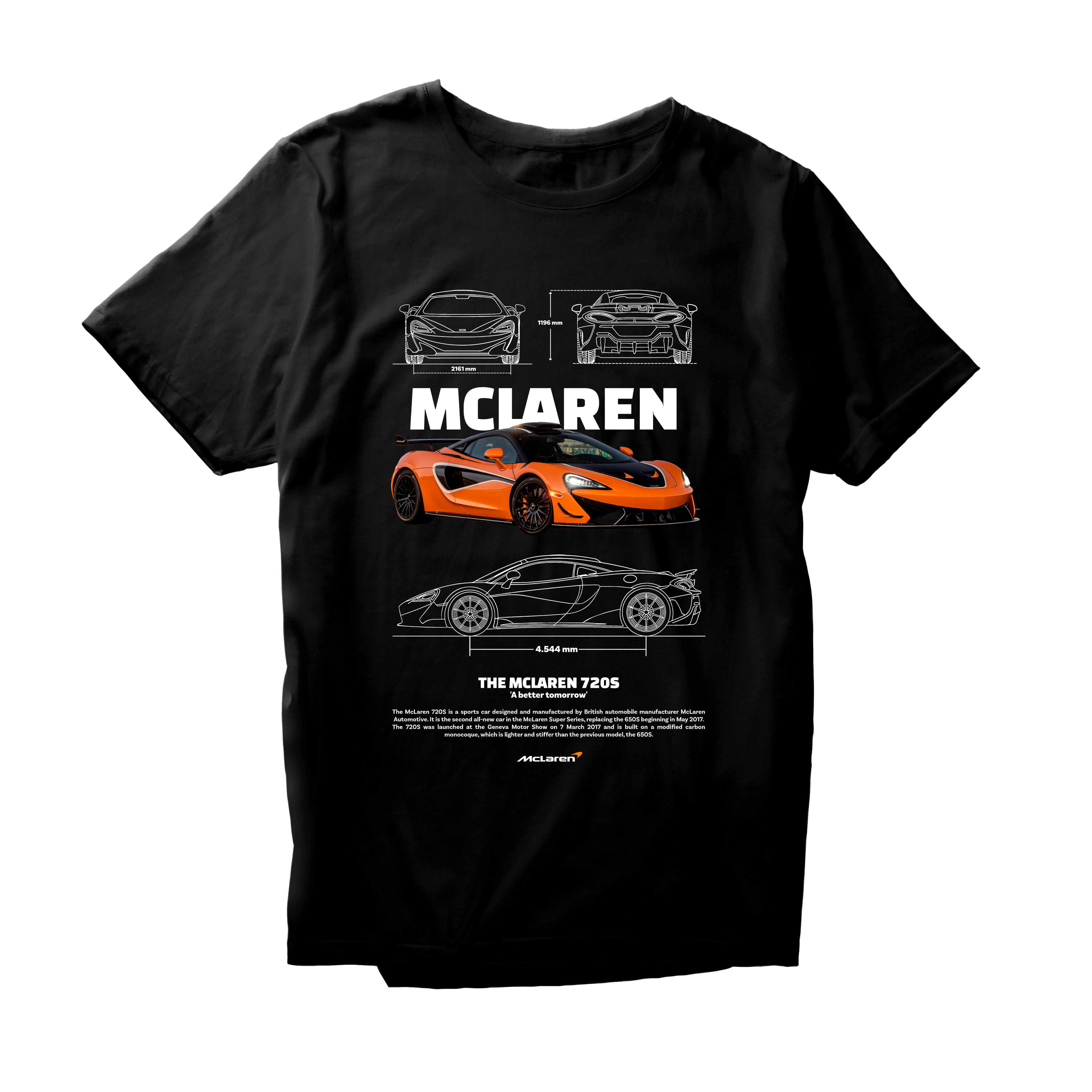 Alfaq MCLAREN 720S ORANGE W T-Shirt